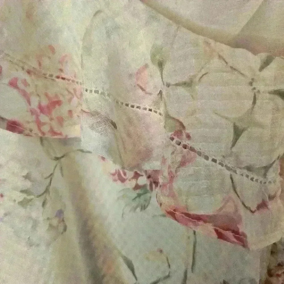 A New Day Floral Sundress Sleeveless Tiered Assymetrical Sz XL Spring Summer - Picture 9 of 11